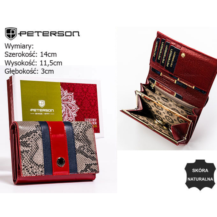 PETERSON PTN ST-445 RFID bőr pénztárca