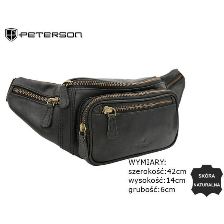 PETERSON bőr tasak PTN 2506-OLH barna