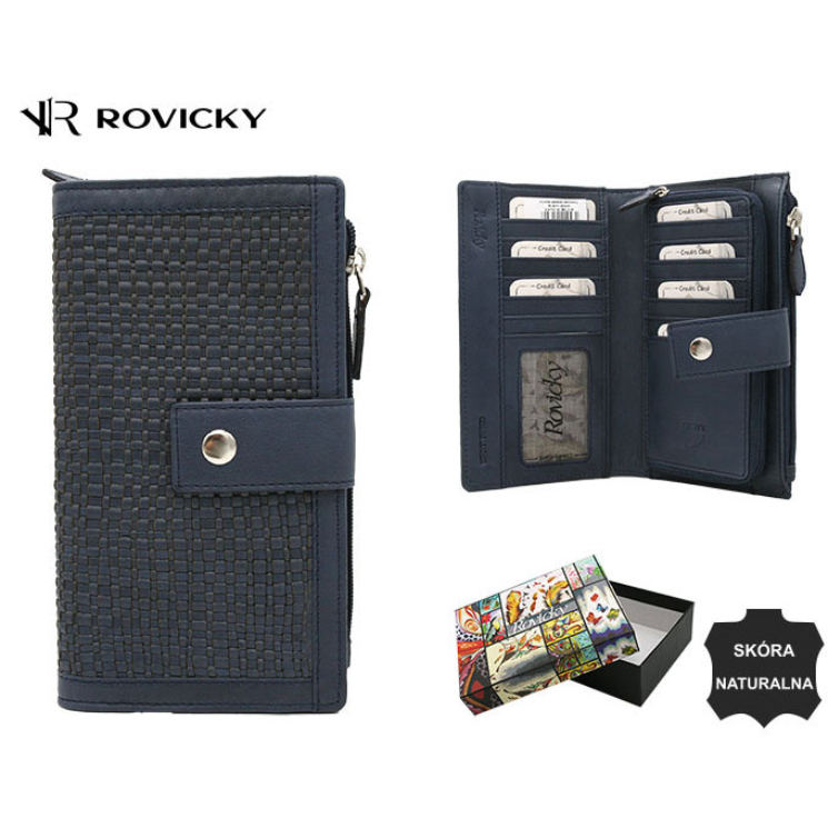 ROVICKY RFID bőr pénztárca R-861-DDW