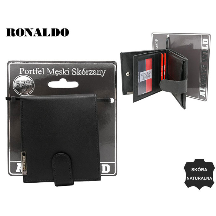 RM-01L-BDF-BL BLACK férfi bőr pénztárca