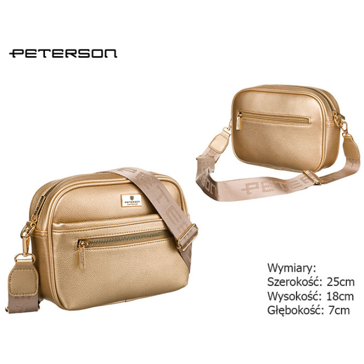 PU női kézitáska PTN 074-01 Gold