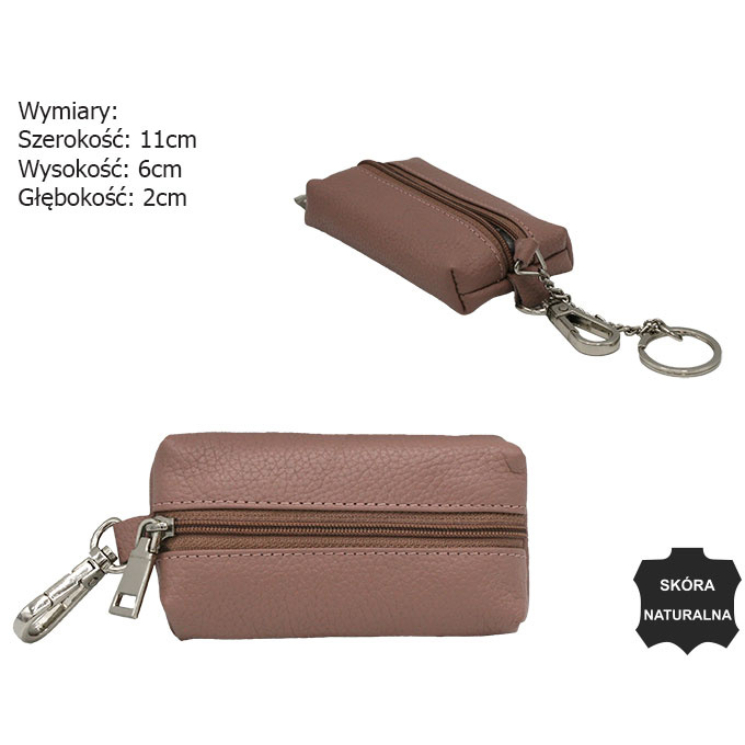 Bőr kulcstartó SKL-001-NDM Woodrose