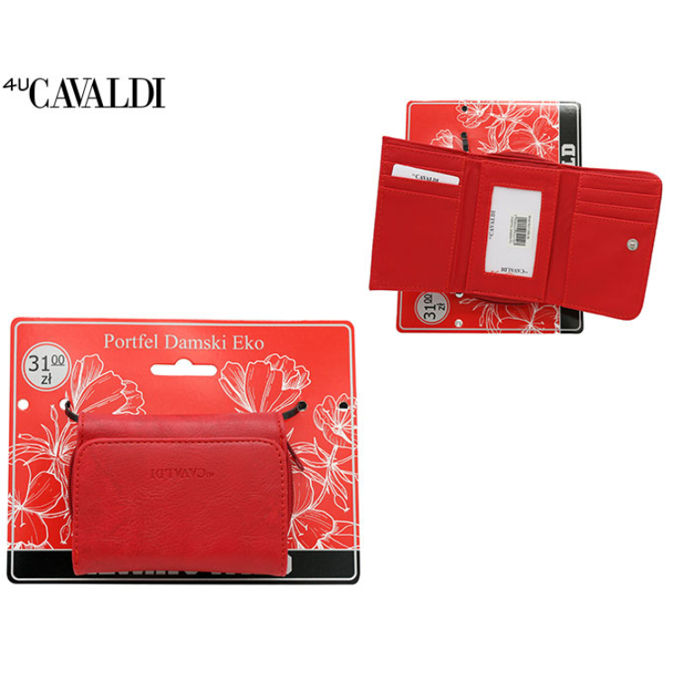 Női PU pénztárca F-206L-BL Red