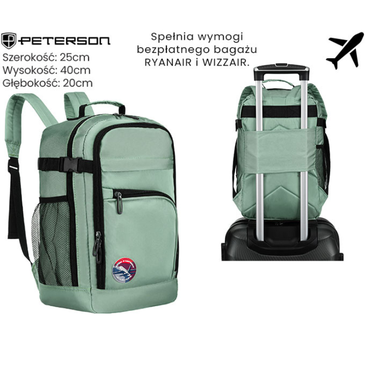 PTN utazási hátizsák PP-TOK3-D Menta