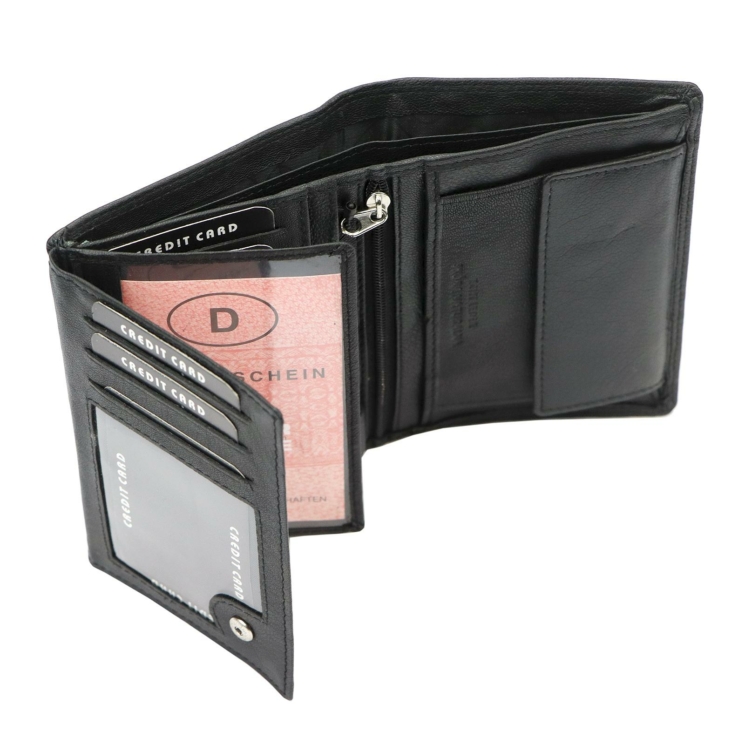 Money Kepper Valódi bőr motoros Pénztárca RFID rendszerrel