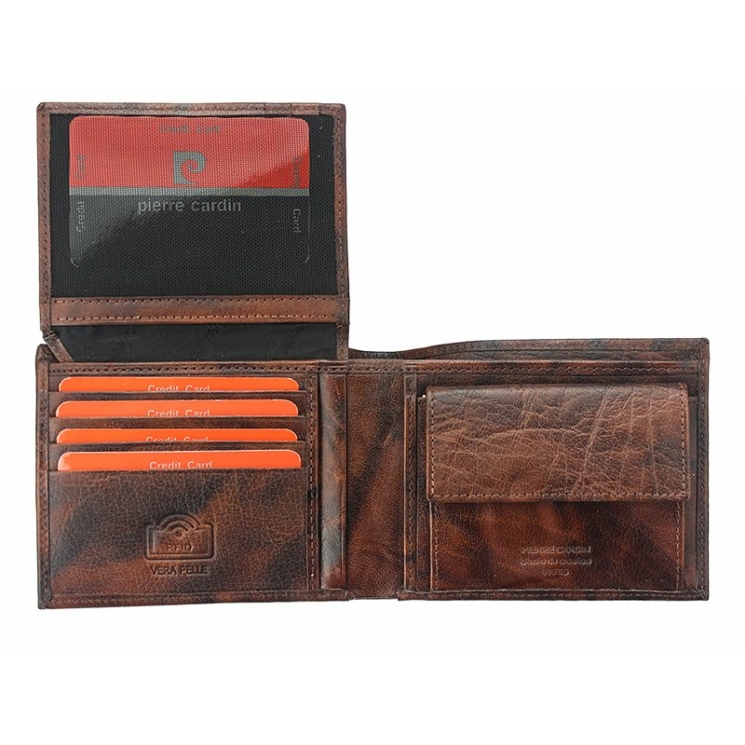 Pierre Cardin Valódi bőr Pénztárca RFID