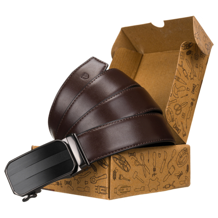 PU+bőr 35 mm-es öv PTN AB35-03-PUL BROWN