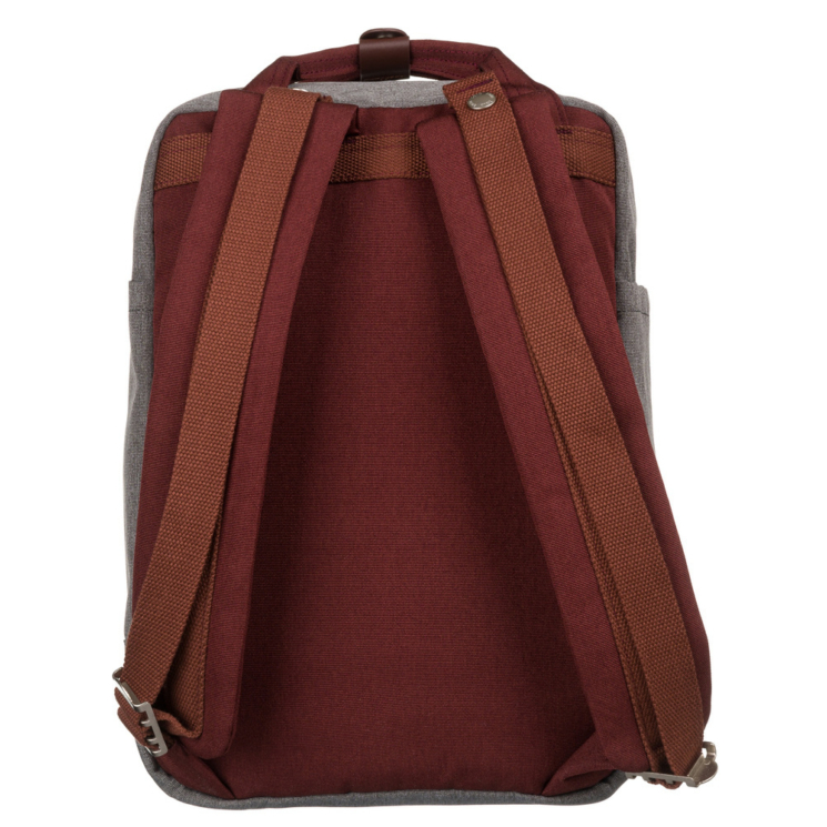LULUCASTAGNETTE NANO GRIS/BORDO textil hátizsák