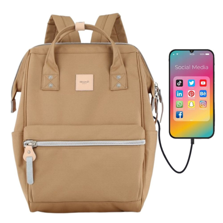 Himawari női hátizsák laptopzsebbel és USB-porttal 1881-15(1)