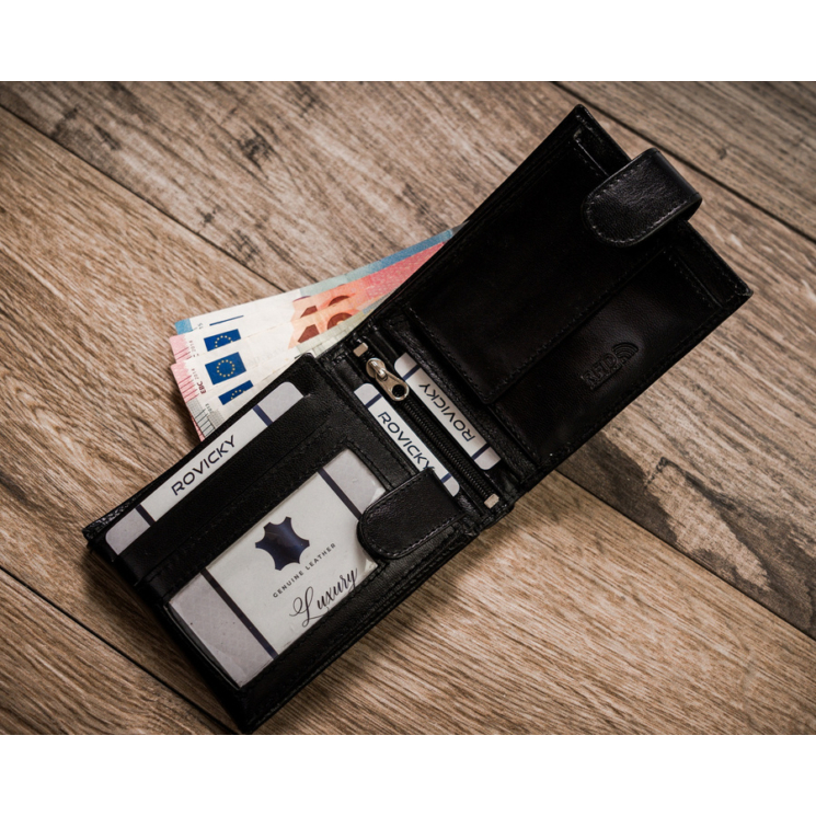 Férfi RFID bőr pénztárca ROVICKY R-RM-11L-GCL