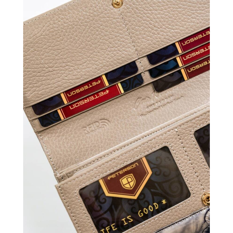 PETERSON PTN 42100-BF RFID bőr pénztárca