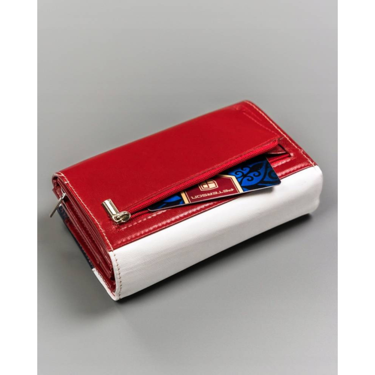 RFID bőr pénztárca PETERSON PTN RD-22-GCL-Y