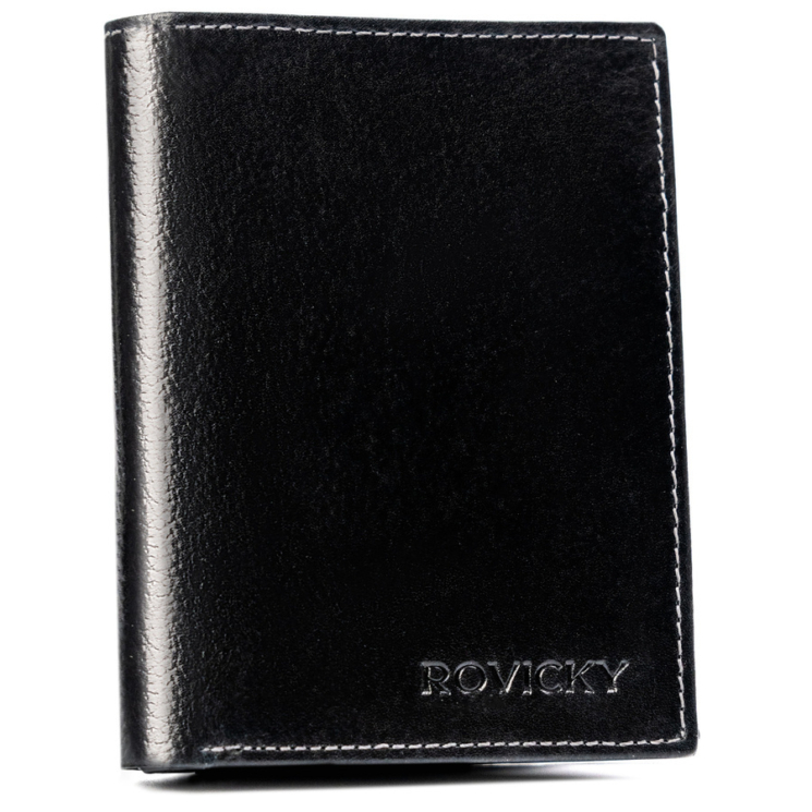 Férfi bőrtárca N4-RPVT-BL BLACK BLACK