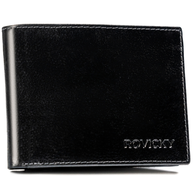 Férfi bőrtárca N992-RPVT-BL BLACK BLACK