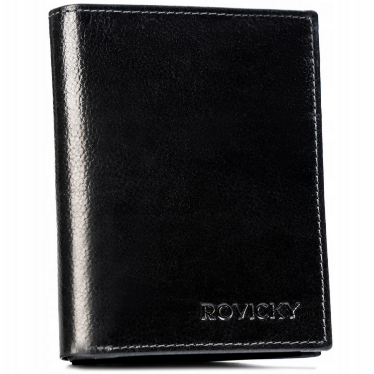 Férfi bőrtárca N62-RPVT-BL BLACK BLACK