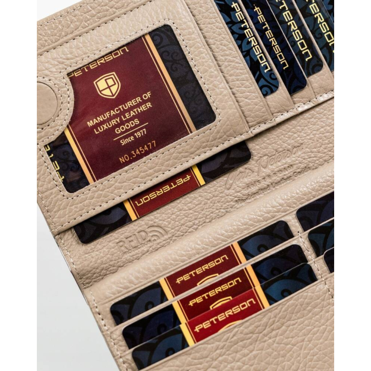 PETERSON PTN 421431-BF RFID bőr pénztárca