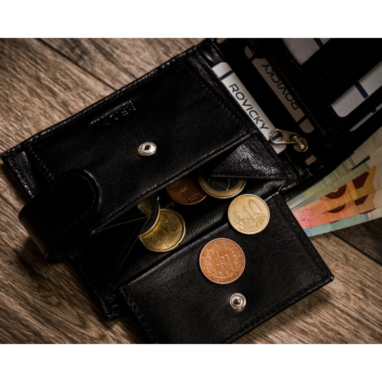 Férfi RFID bőr pénztárca ROVICKY R-RM-11L-GCL