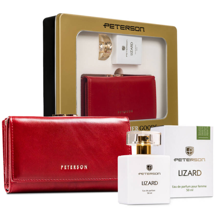 Ajándékcsomag: női pénztárca és Peterson Lizard eau de parfum PTN ZD30