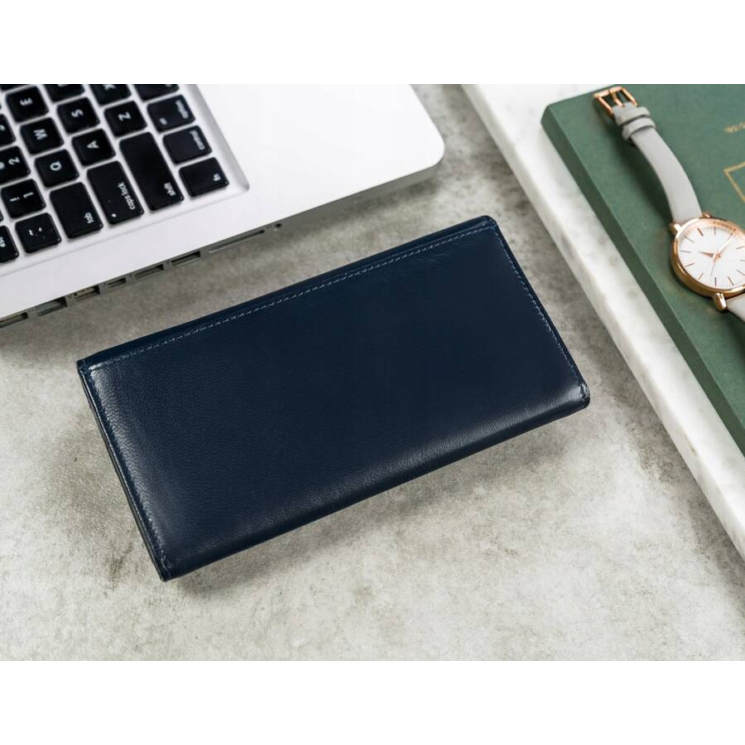CAVALDI RD-23-GCL Navy RFID bőr pénztárca