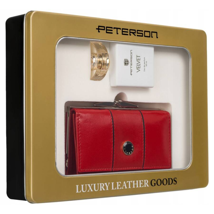 Ajándékcsomag: női pénztárca és Peterson® Velvet eau de parfum PTN ZD32
