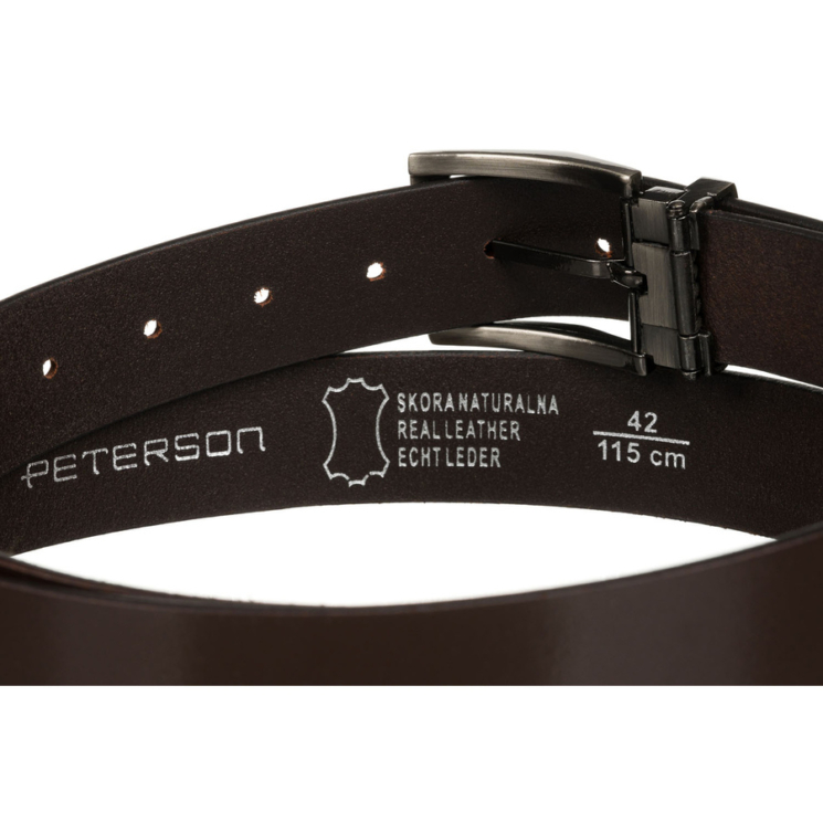 PTN LTP-TEX BROWN férfi bőr öv