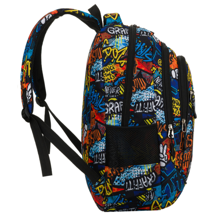 Peterson Ergonomikus Iskolatáska Gyerekeknek – graffitimintás, könnyű és praktikus