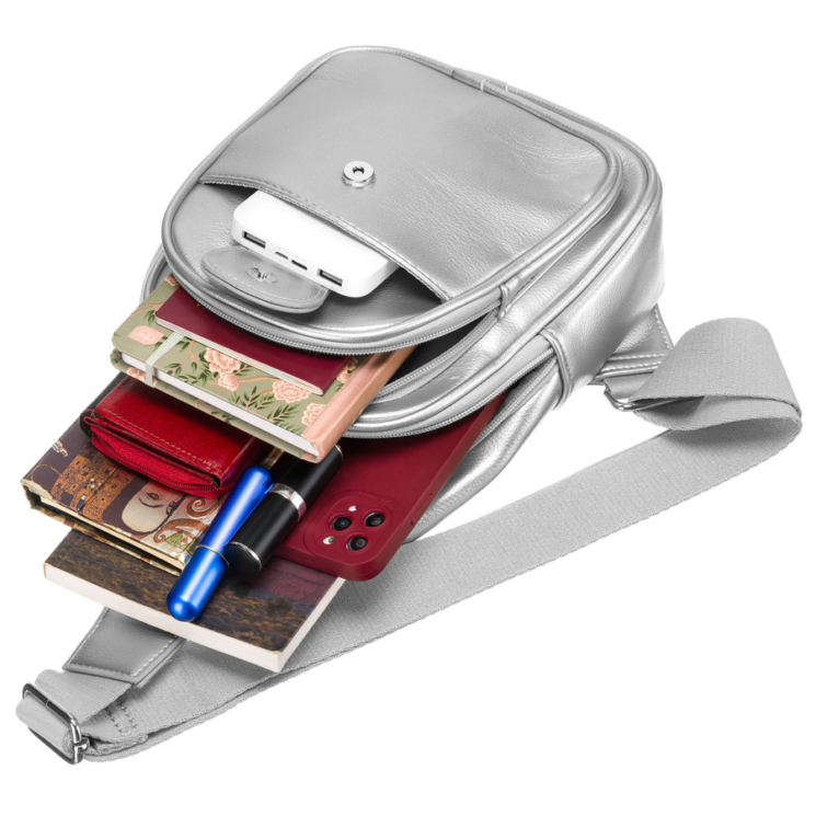 Hátizsák PU PTN SSY-1-PIL SILVER