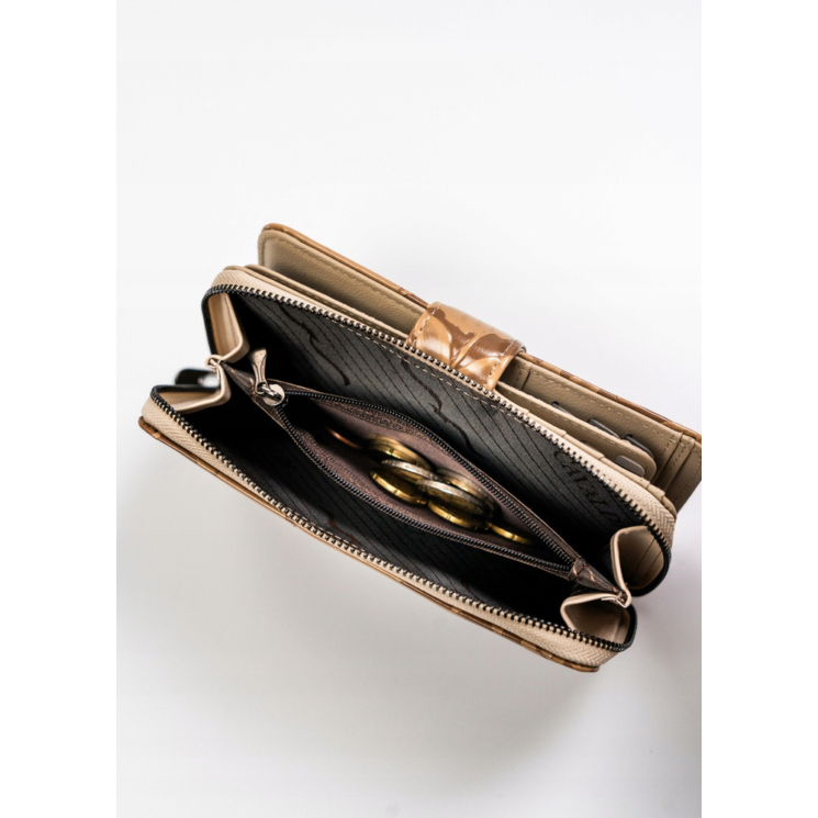 Női pénztárca Bőr+PU PX34-DSF Camel