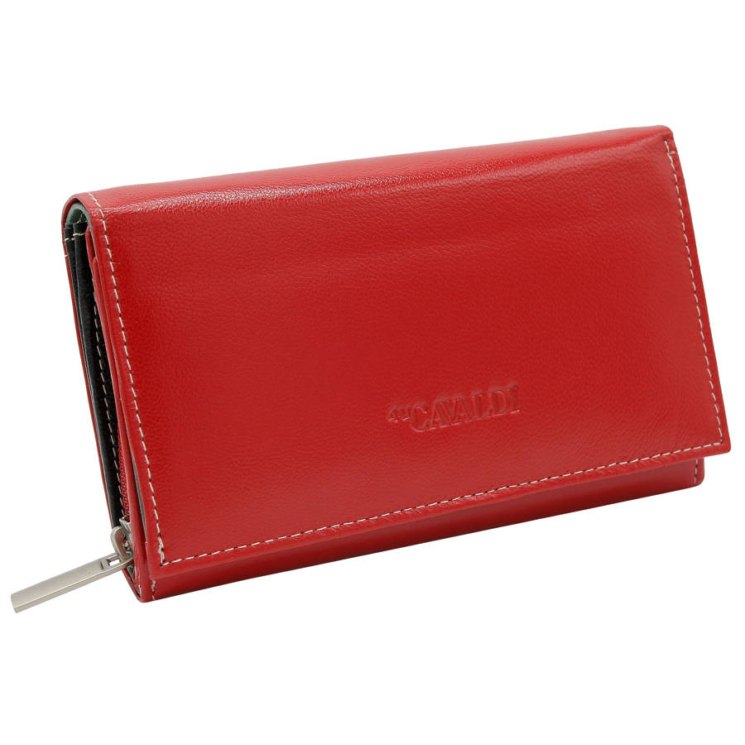Valódi Bőr pénztárca RD-21-GCL Red Multi