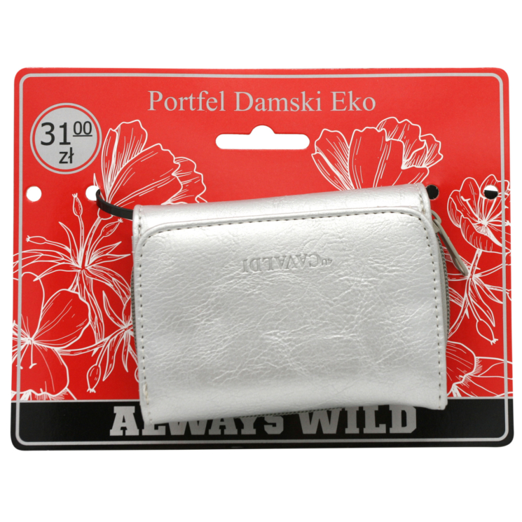 Peterson pénztárca PU F-206L-BL ezüst