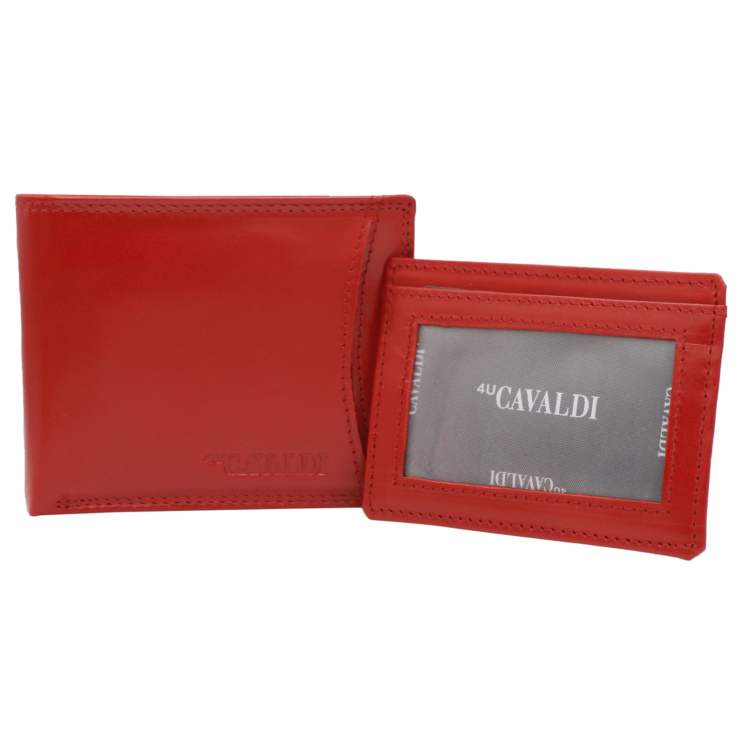 Bőr pénztárca CW1012-LGV Red