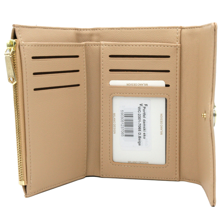 Női PU pénztárca WC-2301 D.Beige