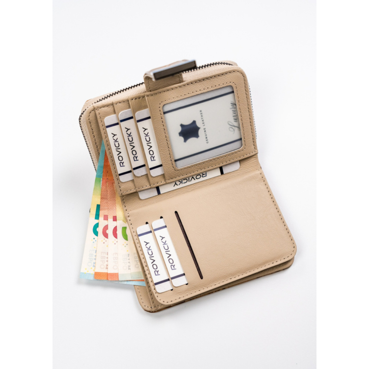 Női pénztárca bőr+PU PX31-DSF Camel