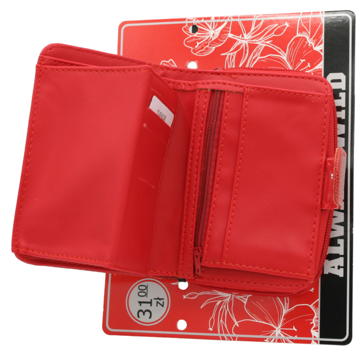Női PU pénztárca A-030B-BL Red