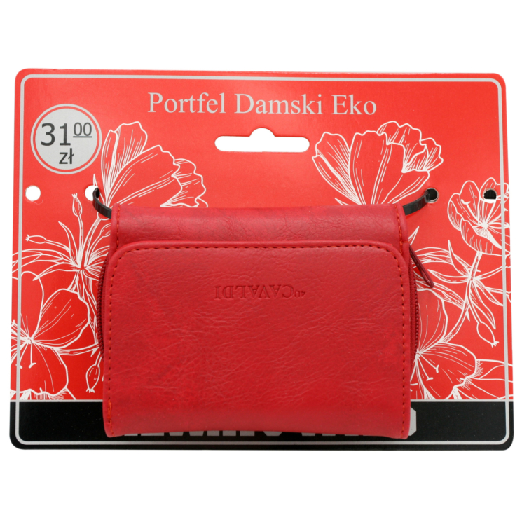 Női PU pénztárca F-206L-BL Red