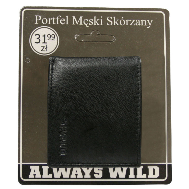 Férfi bőr buborékos pénztárca N0035-GPL-BL BLACK