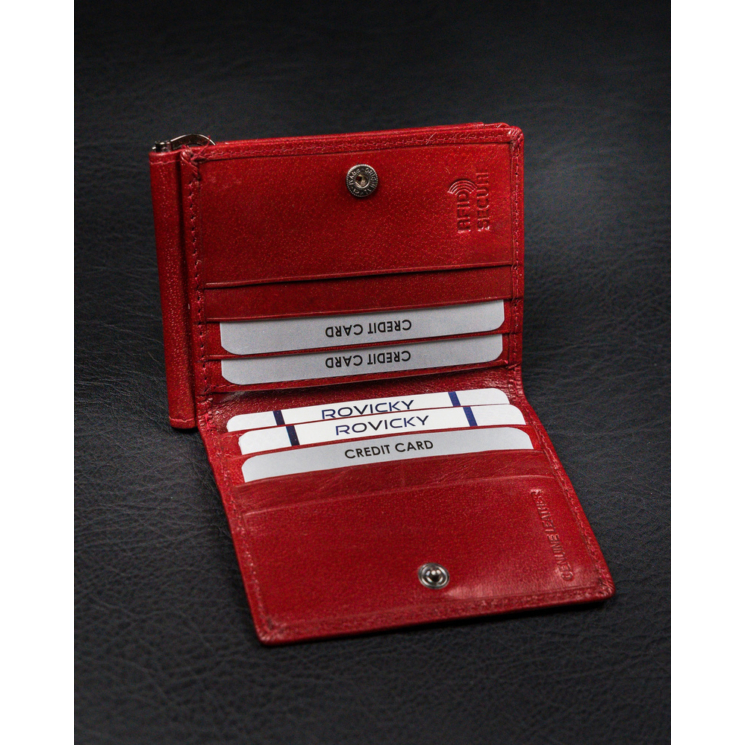 Bőr pénztárca CPR-034-BAR Red
