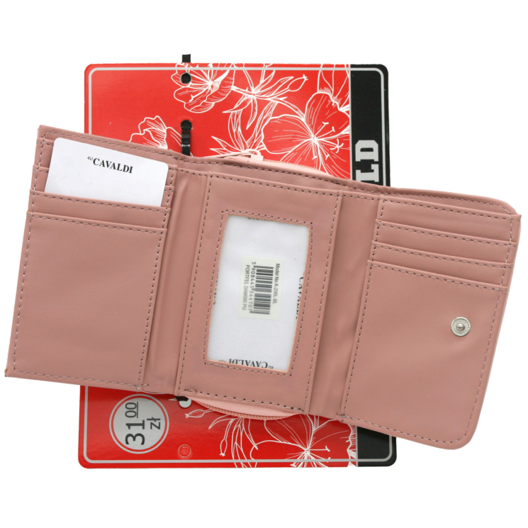 Női PU pénztárca K-206L-BL Pink