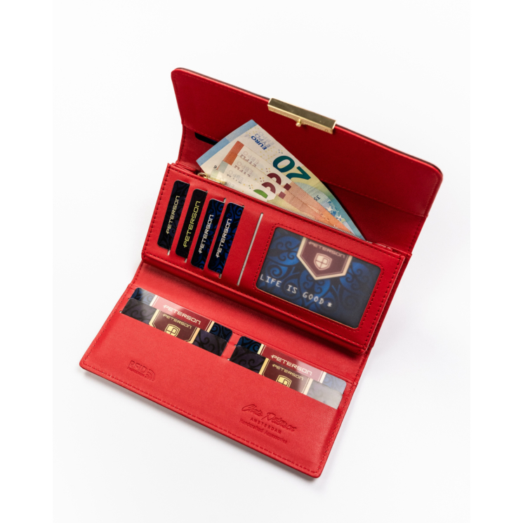 PETERSON PTN 006-SAF RFID öko bőr pénztárca