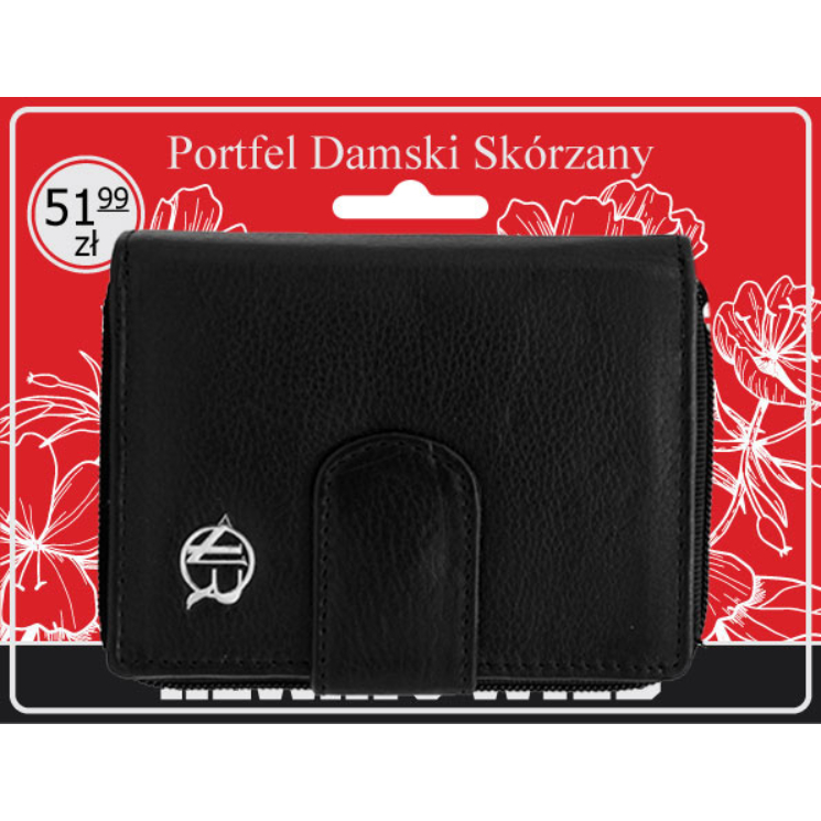 Női bőr pénztárca R-DLL2-NCD-BL fekete