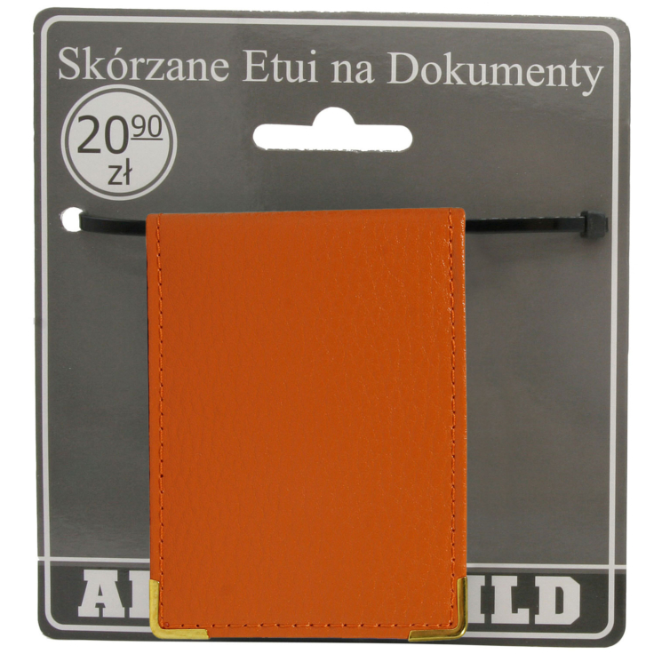 Bőr irattartó 301-BL narancssárga