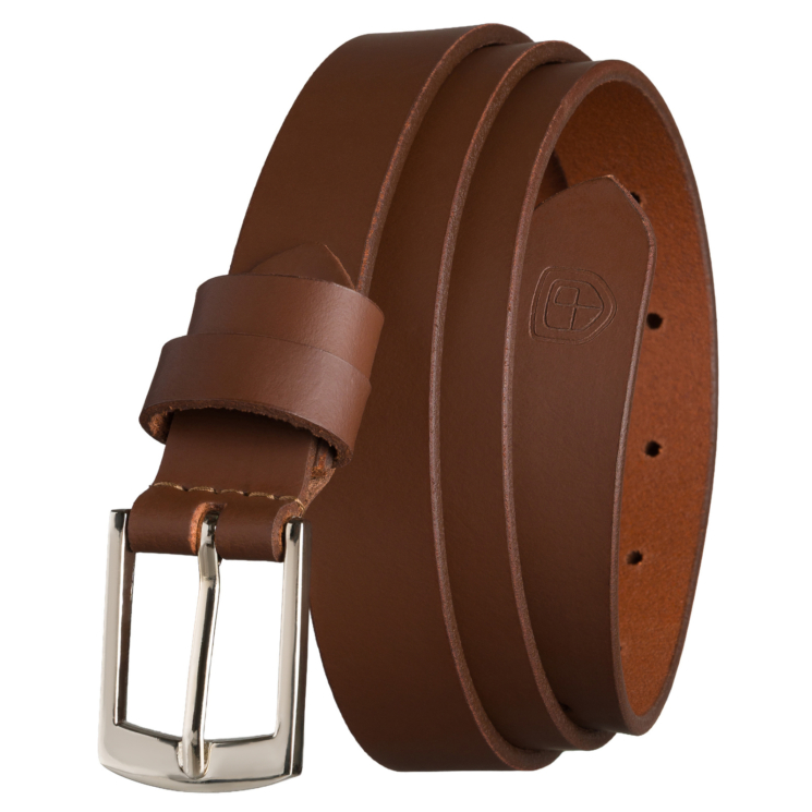 Női bőr öv PTN LTP-24 Tan-Silver