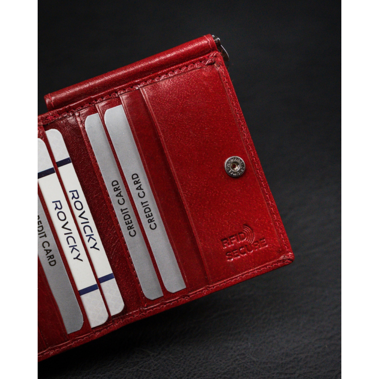 Bőr pénztárca CPR-034-BAR Red