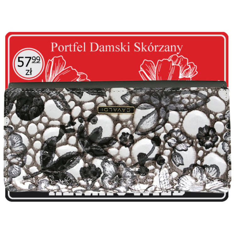 Portfel skóra + PU PN20-FL-BL Black