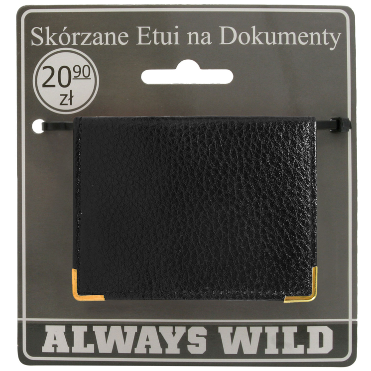 Bőr dokumentumtáska 302-BL Fekete