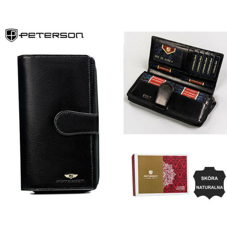 PETERSON PTN 2519-BO RFID bőr pénztárca