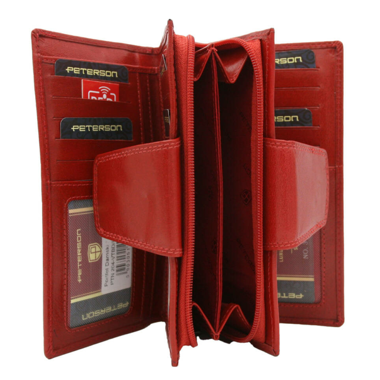 PETERSON PTN 204-VTBD RFID bőr pénztárca
