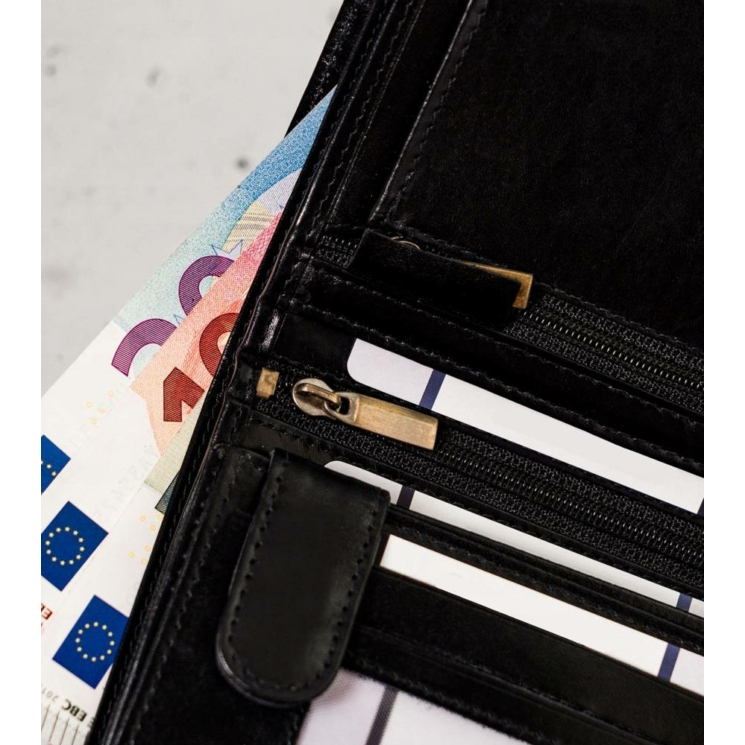 Férfi bőr pénztárca PTN N575-VTP-BL-RED