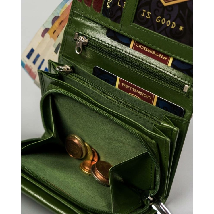 PETERSON PTN RD-02-GCL-Y RFID bőr pénztárca