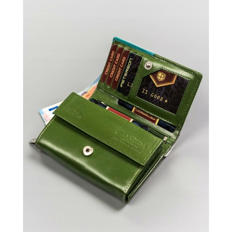 PETERSON PTN RD-02-GCL-Y RFID bőr pénztárca